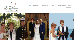 Desktop Screenshot of ladonnaweddings.com